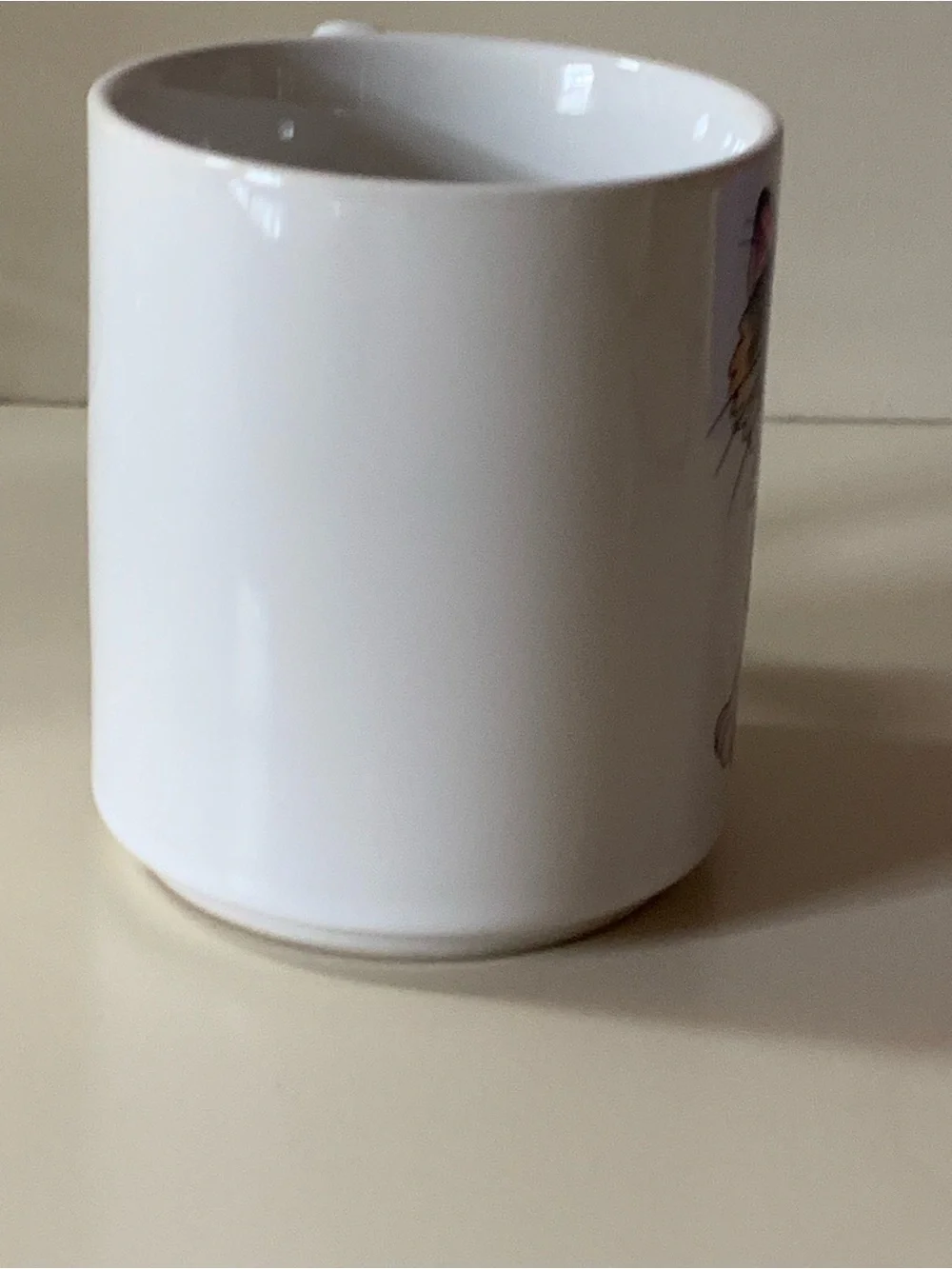 Vintage Action Japan Calico Cat Mug - Tail Handle - Have a Purr-r-fect Day